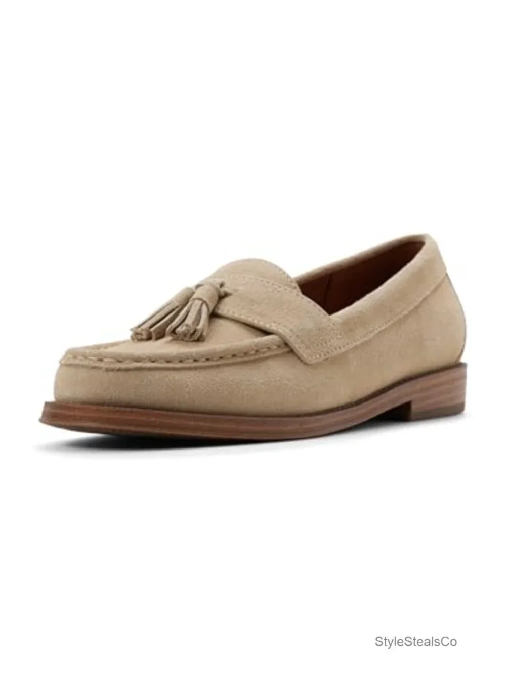 Premium Leather Tassel Loafer - Pull-On Style - Flexible Rubber Sole